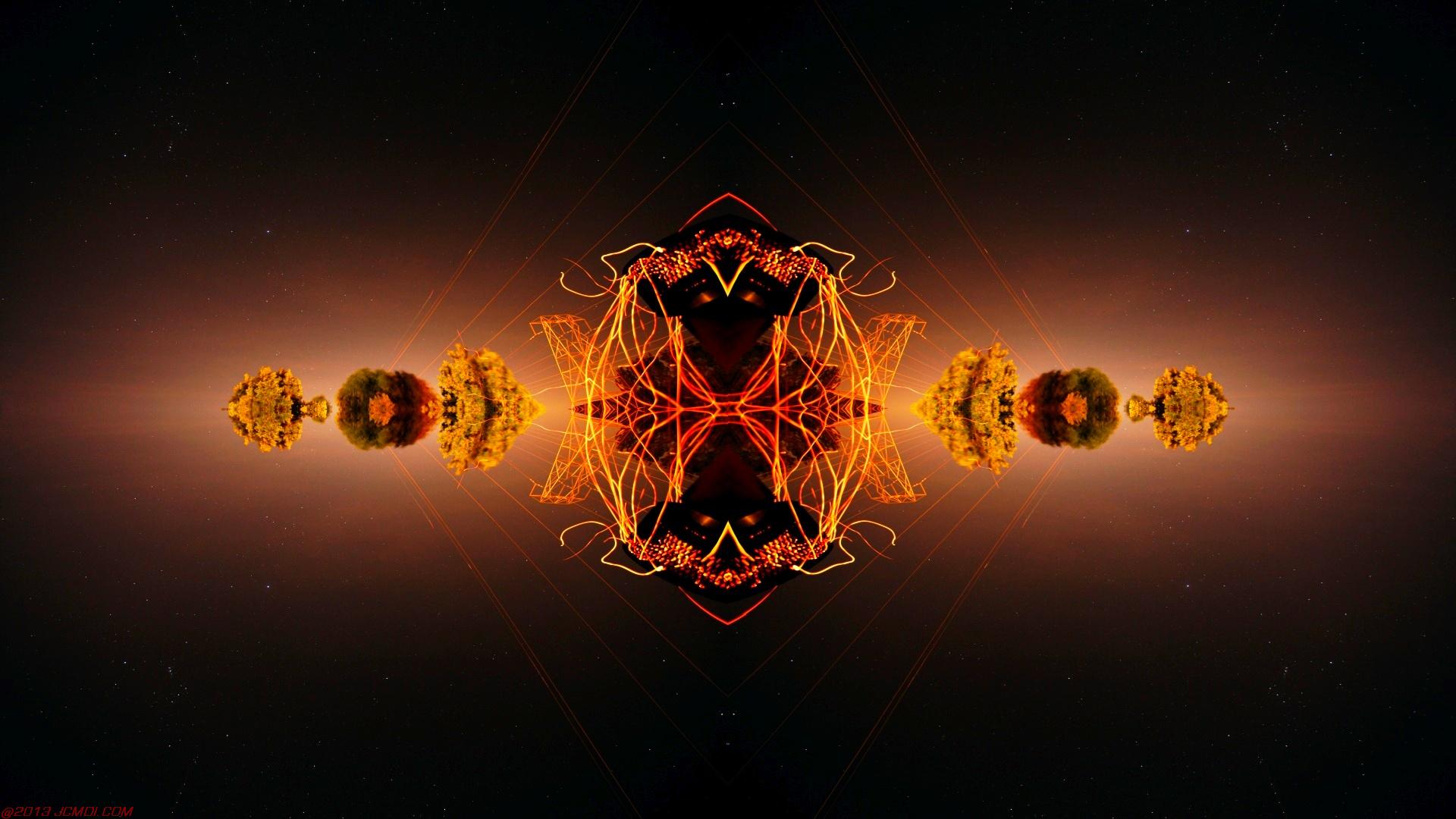 Chimney Sparks Abstract Artwork Timelapse Still Images